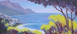 View towards Camps Bay | 2025 | Oil on Canvas | 32 x 60 cm